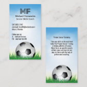 Futball Coach Business Card Visitenkarte (Vorne/Hinten)