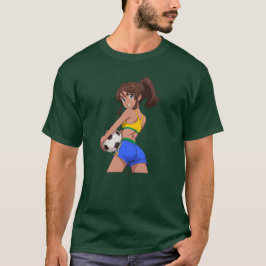 Futbol Girl Brazil T-Shirt