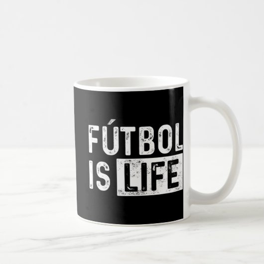 Futbol Is Life Football Lover Soccer Fun Kaffeetasse (Rechts)