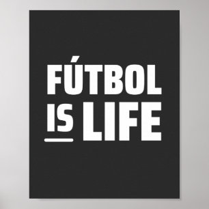 Futbol ist Leben, Fußball, Fußball, amerikanischer Poster