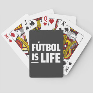 Futbol ist Leben, Fußball, Fußball, amerikanischer Spielkarten