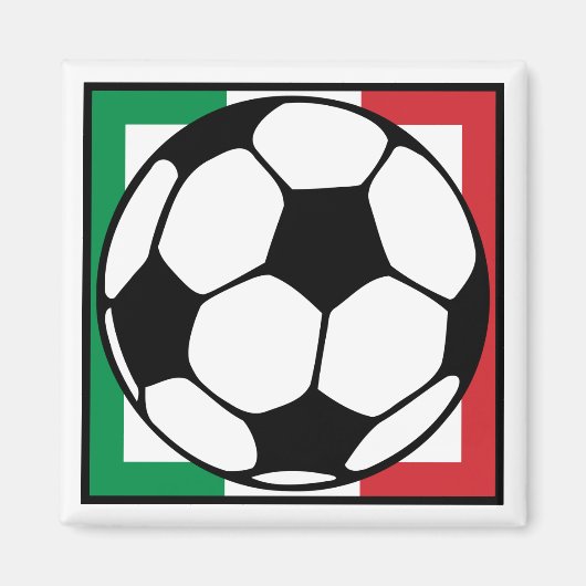 futbol. italia-Quadrat. Magnet (Vorne)