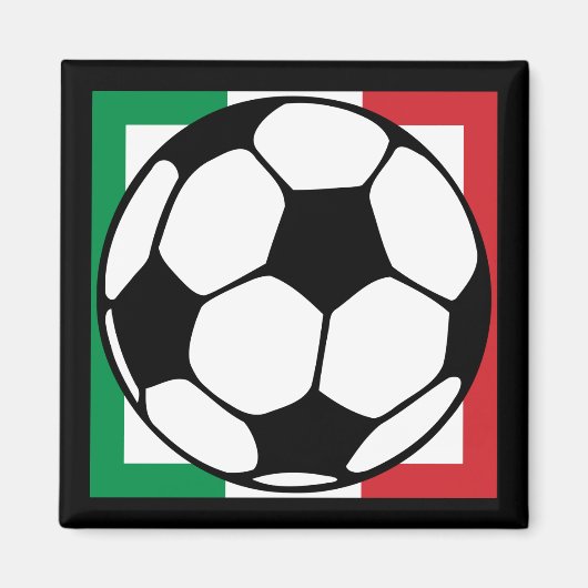 futbol. italia-Quadrat. Magnet (Vorne)