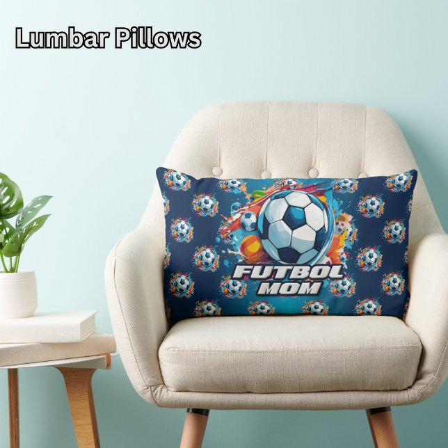 Futbol Mama Soccer Ball Muster Lendenkissen (Von Creator hochgeladen)