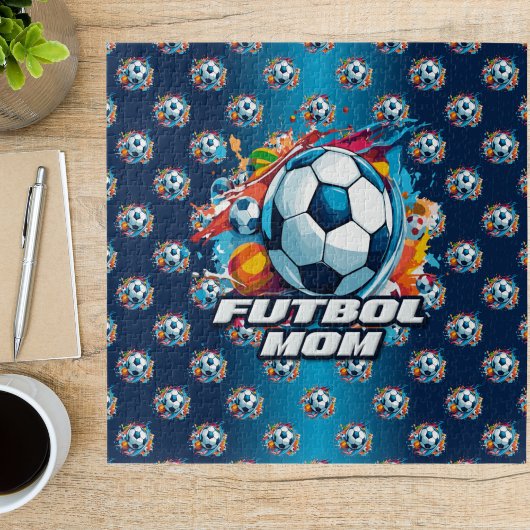Futbol Mama Soccer Ball Muster Puzzle