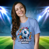Futbol Mama Soccer Ball Muster T-Shirt
