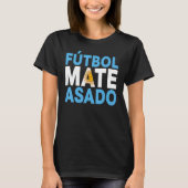 Futbol Mate Asado Argentinische Flagge Männer W T-Shirt (Vorderseite)