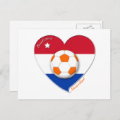 Fútbol Netherlands. NEDERLAND SOCCER Postkarte (Vorne/Hinten)