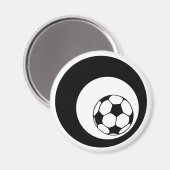 futbol. schwarze Kreise. Magnet (Vorderseite/Rückseite)