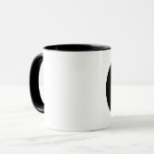 futbol. schwarze Kreise Tasse (Vorderseite Links)