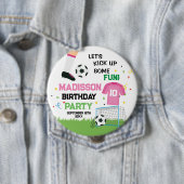 Futbol Soccer Birthday party Button (Beispiel)