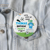 Futbol Soccer Birthday party Button (Beispiel)