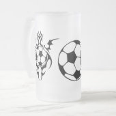 Futbol. Stamm. Mattglas Bierglas (Vorderseite Links)