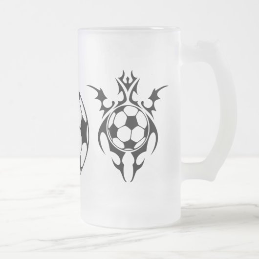Futbol. Stamm. Mattglas Bierglas (Rechts)