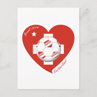Fútbol Suiza SWITZERLAND Soccer National Team 2014 Postkarte