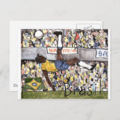 Futebol do Brasil Postkarte (Vorne/Hinten)