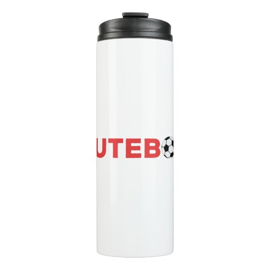 Futebol Football Soccer Thermosbecher (Vorderseite)