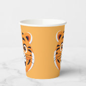 Futiger tiger Face Safari Wilder Dschungel Geburts Pappbecher (Links)