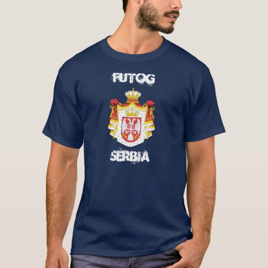 Futog, Serbien mit Wappen T-Shirt (Vorderseite)