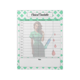 Futter dir nicht selbst _ Klinischer Zeitplan Notizblock