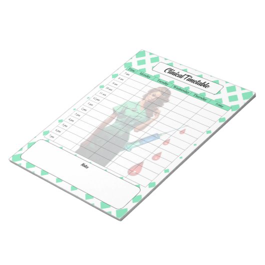 Futter dir nicht selbst _ Klinischer Zeitplan Notizblock (angewinkelt)