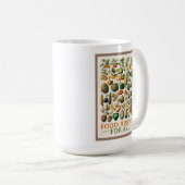 Futter Gerechtigkeit! Vintage Kunst Kaffeetasse (VorderseiteRechts)