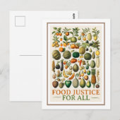 Futter Gerechtigkeit! Vintage Kunst Postkarte (Vorne/Hinten)
