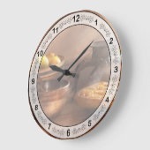 Futter - Kuchen - Mama-Kuchen Große Wanduhr (Winkel)