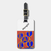 Futter/Mangia Gepäckanhänger (Vorderseite vertikal)