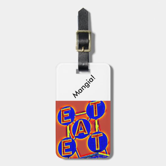 Futter/Mangia Gepäckanhänger (Vorderseite vertikal)