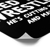 FÜTTERE DEN Ringer NICHT Witz Lustiger Ringkampf Poster (Ecke)