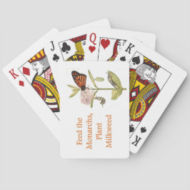 Füttere die Monarchen, Pflanze Seidenpflanzen Spie Spielkarten