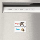 Füttere gefütterten Hund Magnet Hungrig Glückliche (In Situ (Geschirrspüler))