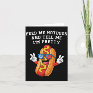 Füttere Hotdogs und erzähle Hotdog 4. Juli Karte