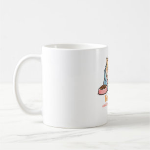 Füttere mich und lasse mich allein Lustige schlafe Kaffeetasse
