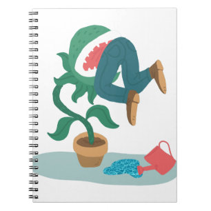 füttere mich Venusfliegenfalle Notizblock