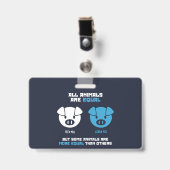 Füttere Schwein, Eichel  Ausweis (Vorderseite mit Clip)