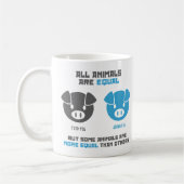 Füttere Schwein, Eichel Kaffeetasse (Links)