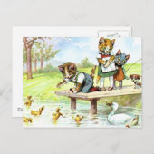 Futtermittel für die Enten Postkarte (Vorne/Hinten)