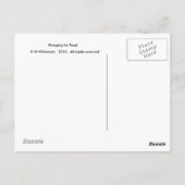 Futtermittel für Lebensmittel Postkarte (Rückseite)