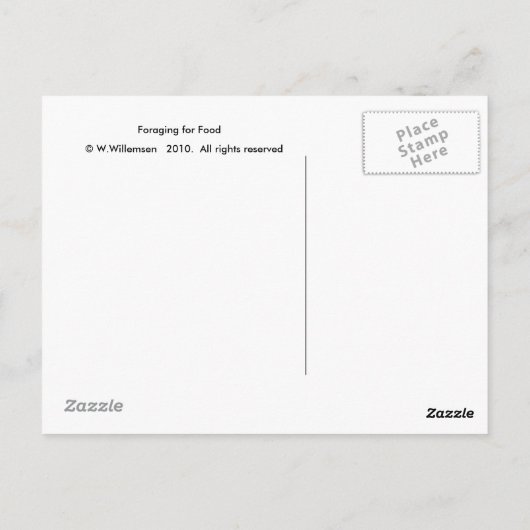 Futtermittel für Lebensmittel Postkarte (Rückseite)