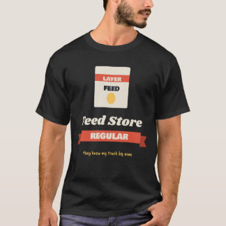Futtermittelgeschäft Reguläre Lustige Hühnerfutter T-Shirt