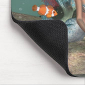 Füttern der fishies Meerjungfrau Mousepad (Ecke)