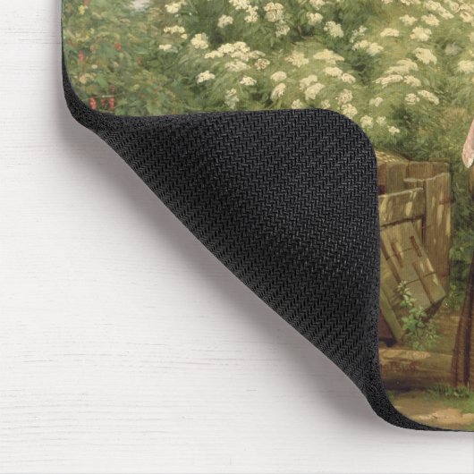 Füttern der Hühner Mousepad (Ecke)