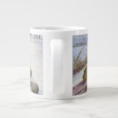 Füttern der Schafe im Winter Jumbo-Tasse (Rückseite)