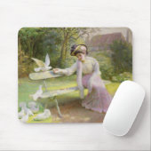 Füttern der Tauben Mousepad (Mit Mouse)