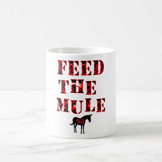 Füttern Sie das Maultier Johan Franzen Kaffeetasse (Mittel)