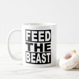 Füttern Sie das Tier Kaffeetasse