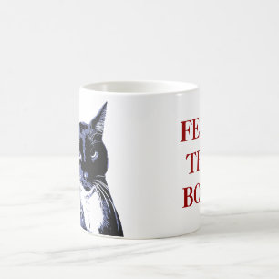 "FÜTTERN SIE DEN BOO!" Katzen-Tasse Kaffeetasse
