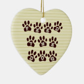 Füttern Sie den mit Seiten versehene Tür-Aufhänger Keramik Ornament (Rechts)